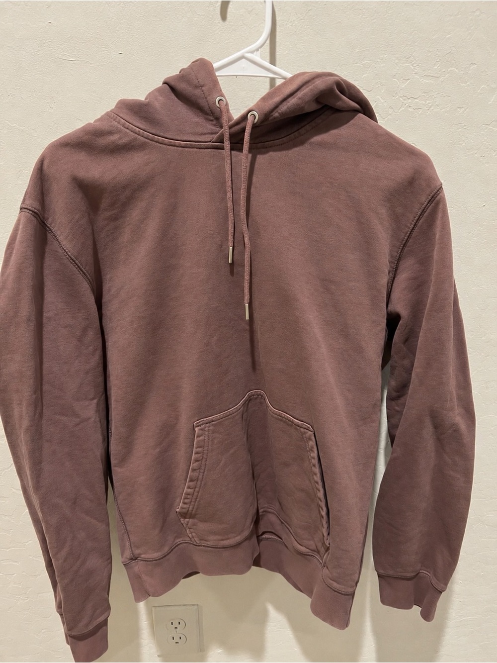 Everlane Hoodie in mauve brown